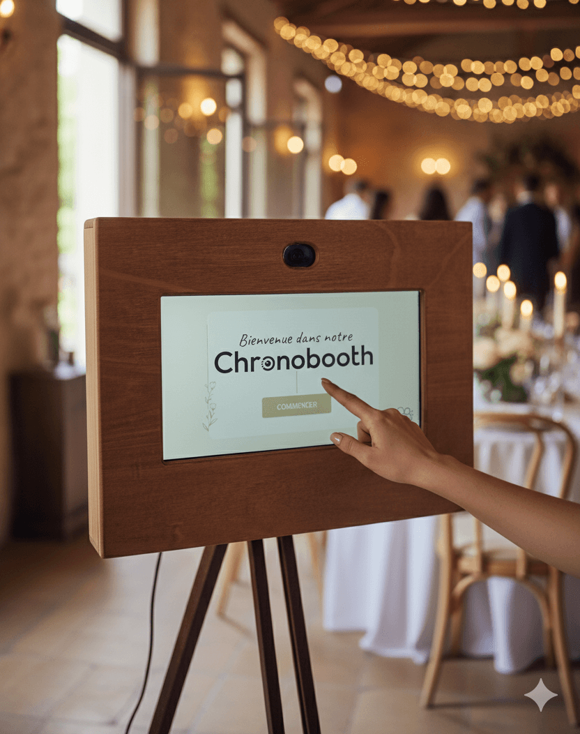 Livre d'or vidéo mariage Chronobooth