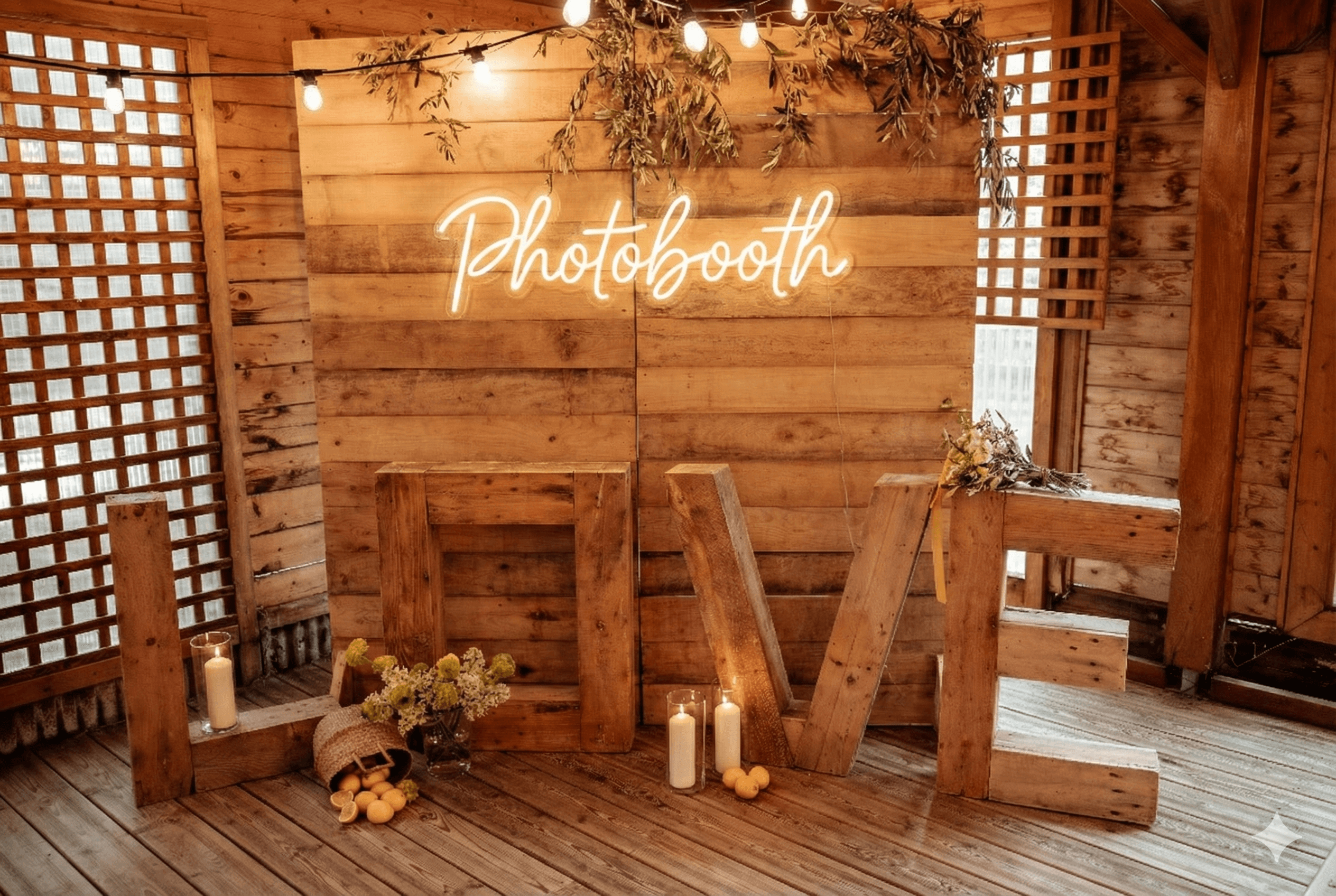 Décor photobooth mariage Chronobooth